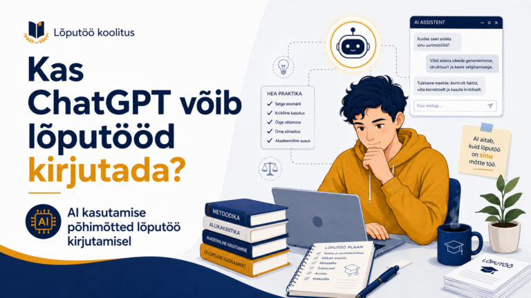 Kas ChatGPT võib sinu lõputööd kirjutada? Tartu Ülikooli reeglid lihtsalt ja selgelt