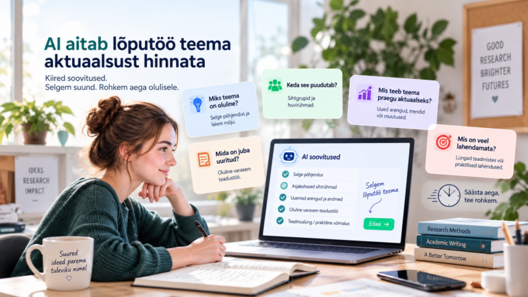 Kas sinu lõputöö aktuaalsuse põhjendus on tegelikult veenev? Küsi AI-lt